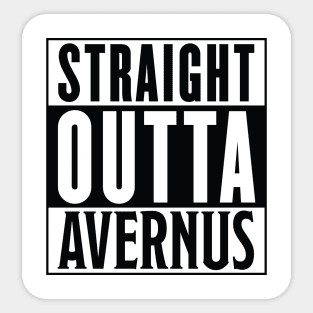 Straight Outta Avernus Sticker